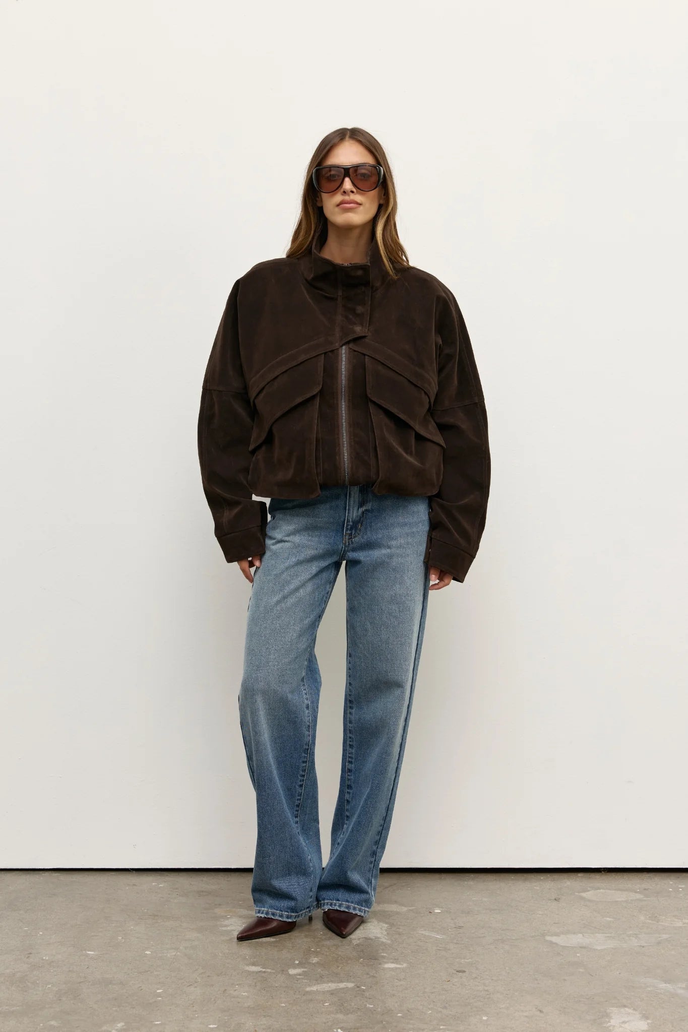 Elysian Collective Bayse Brand Inez Jacket Deep Brown