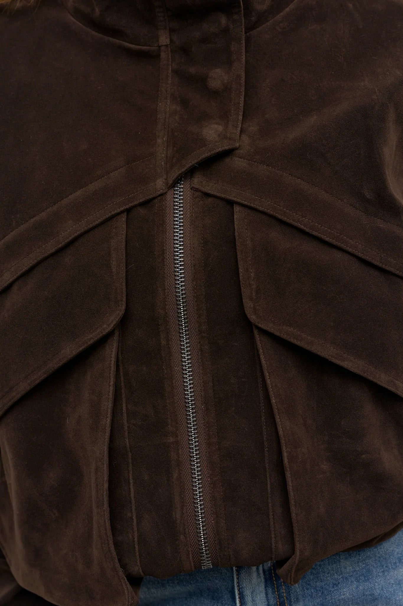 Elysian Collective Bayse Brand Inez Jacket Deep Brown