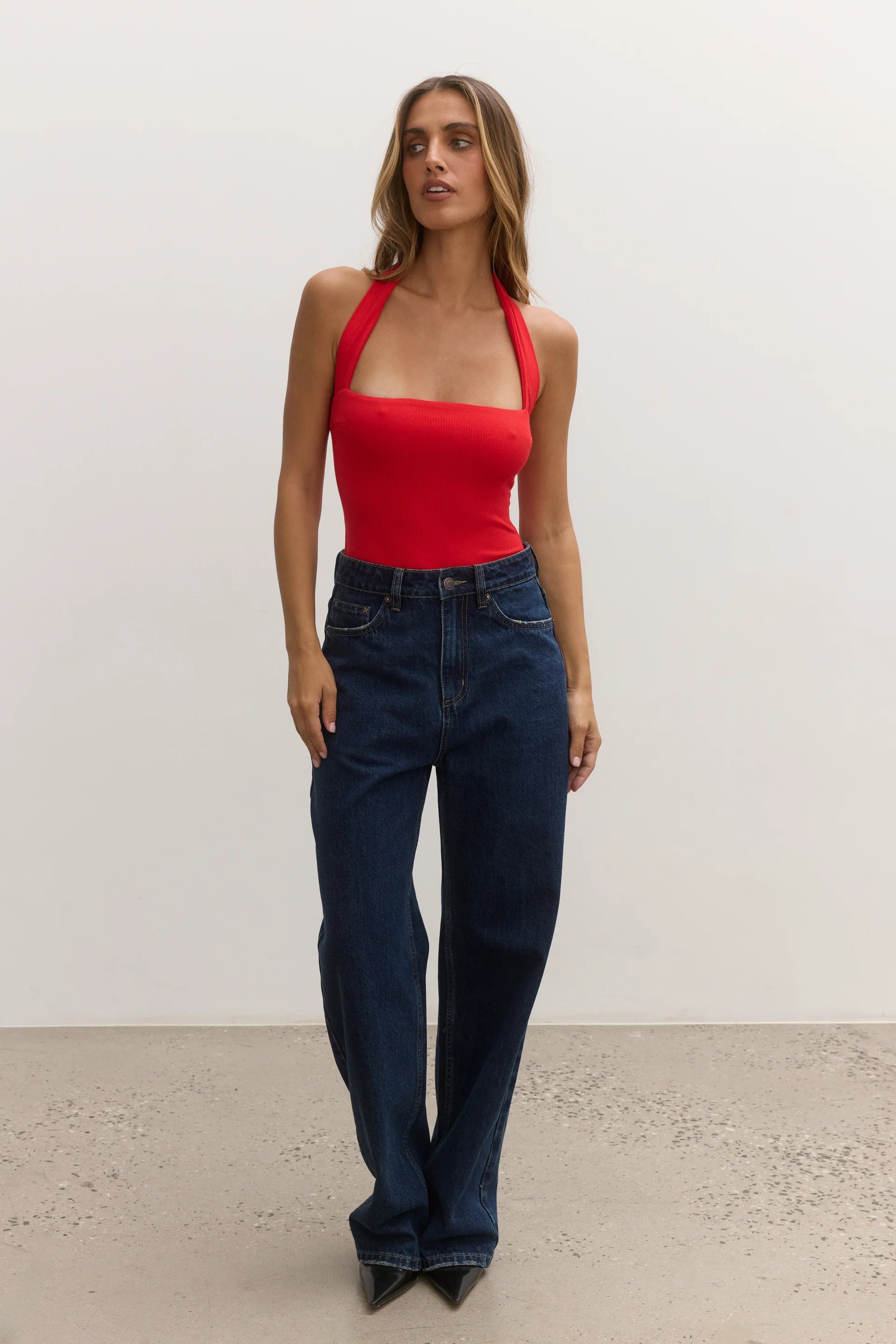 Elysian Collective Bayse Brand Karlita Bodysuit Red 