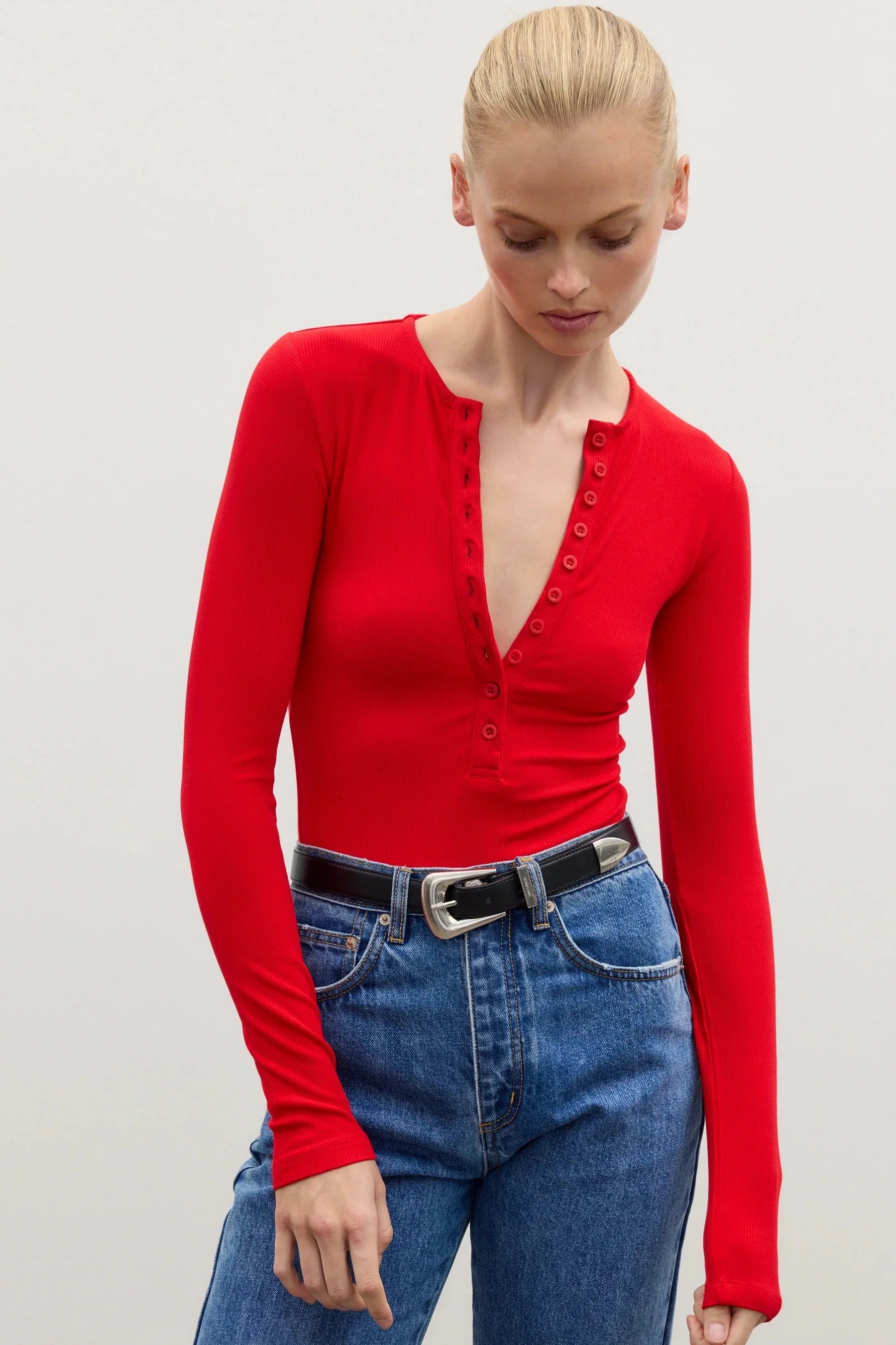 BAYSE BRAND - LARA BODYSUIT (CHERRY RED)