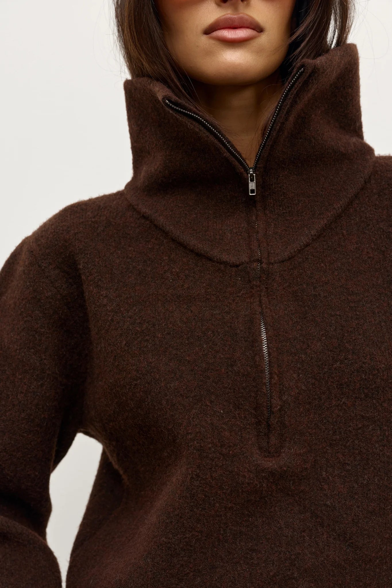 BAYSE BRAND - RIVA QUARTER ZIP (CHOCOLATE)