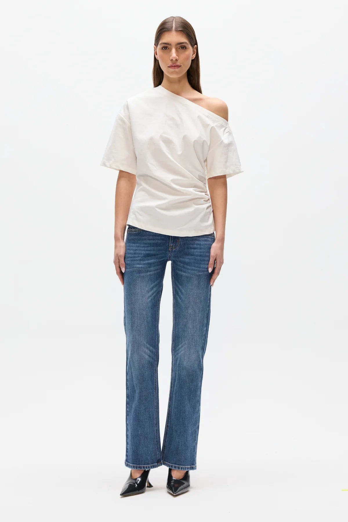 Elysian Collective Bayse Brand Suki Top White 