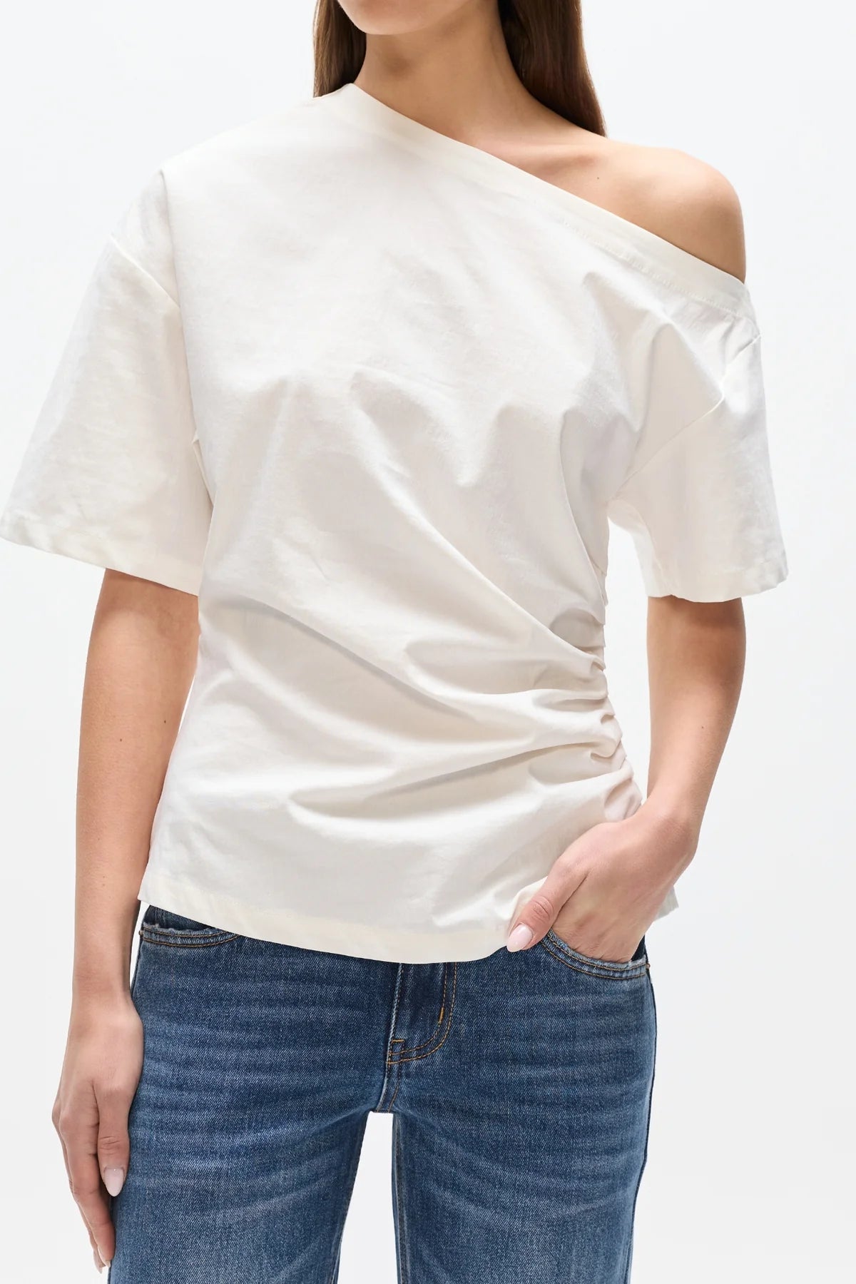 Elysian Collective Bayse Brand Suki Top White 