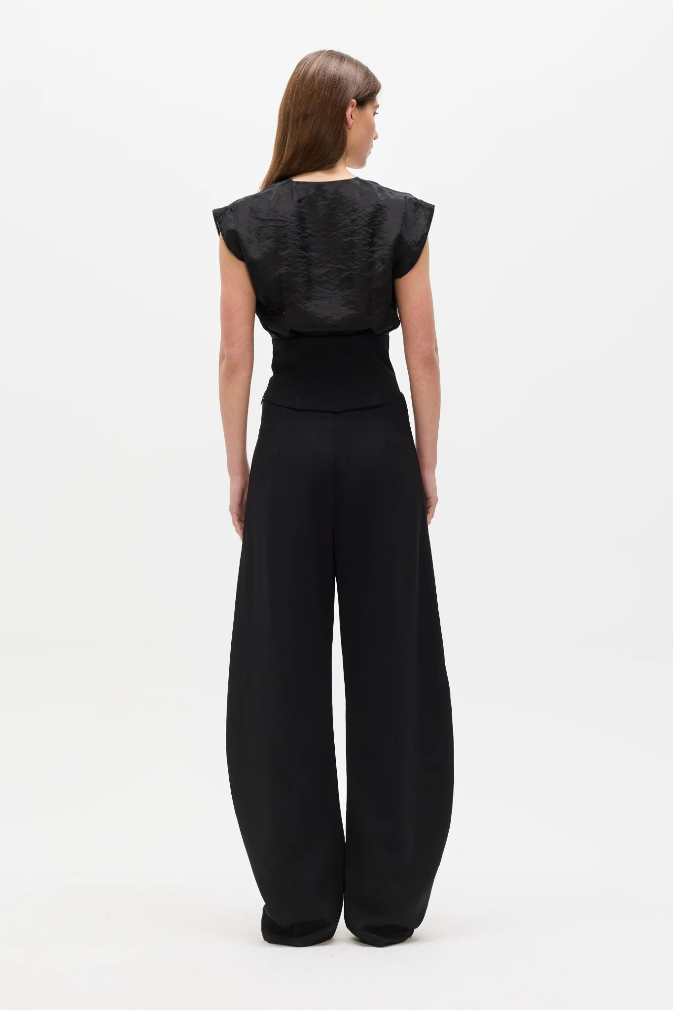 Elysian Collective Bayse Brand Tessie Top Black
