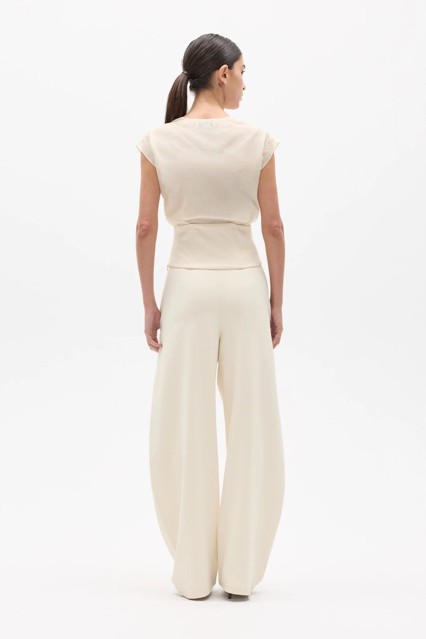 Elysian Collective Bayse Brand Tessie Top Ivory