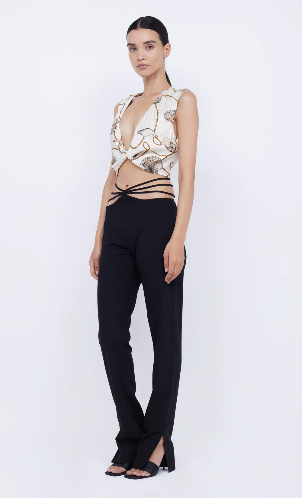 Elysian Collective Bayside Twist Crop Top