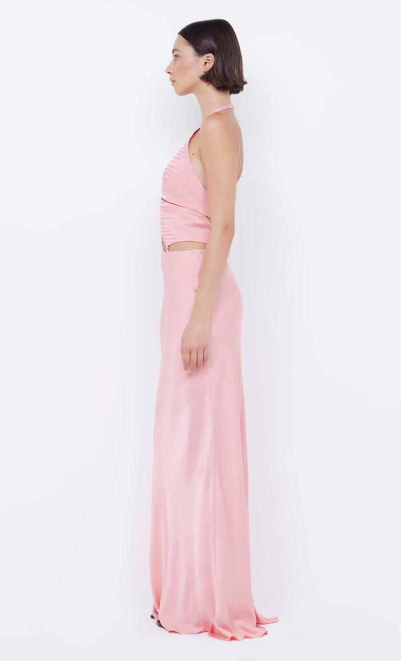 Elysian Collective Bec And Bridge Alabama Halter Dress Pink Sherbet  