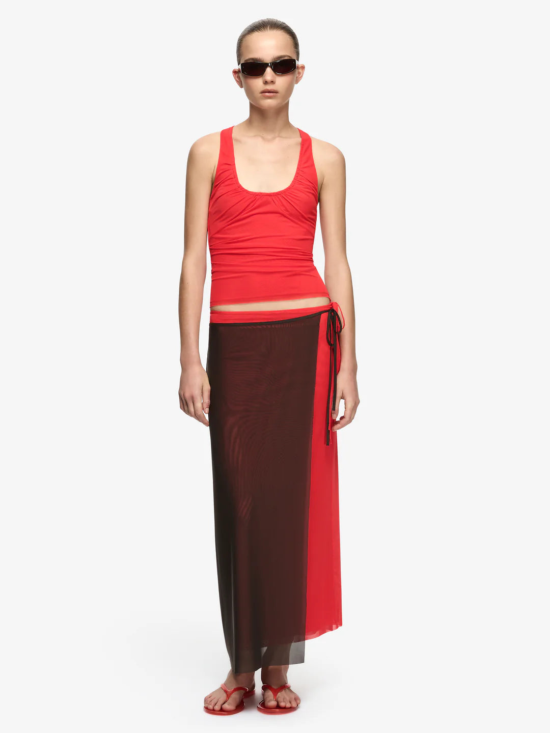 Elysian Collective Bec and Bridge Alyna Racer Top Flame