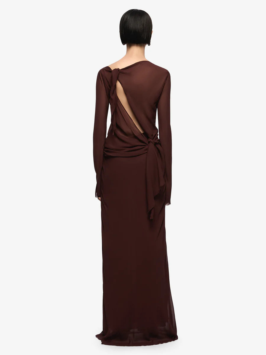 Elysian Collective Bec and Bridge Amanda Long Sleeve Maxi Dress Raisin