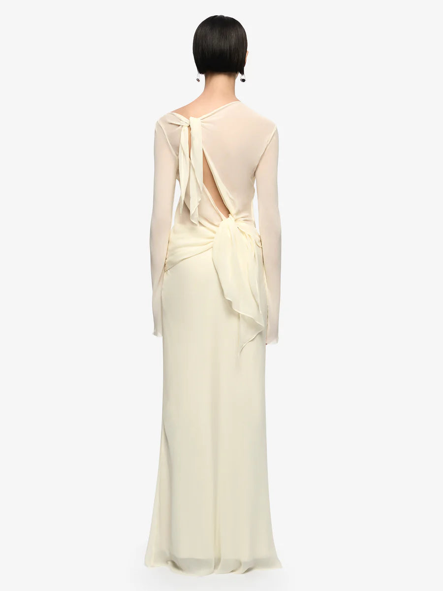 Elysian Collective Bec + Bridge Amanda Long Sleeve Maxi Dress Lemon Sorbet