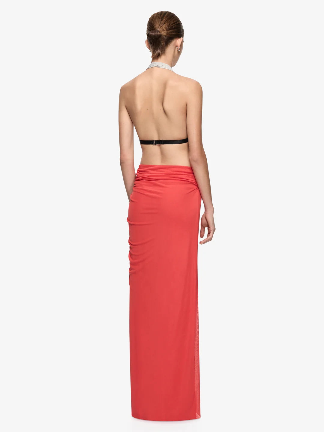 Elysian Collective Bec + Bridge Anaya Cut Out Maxi Dress Dove Grey Flame Black