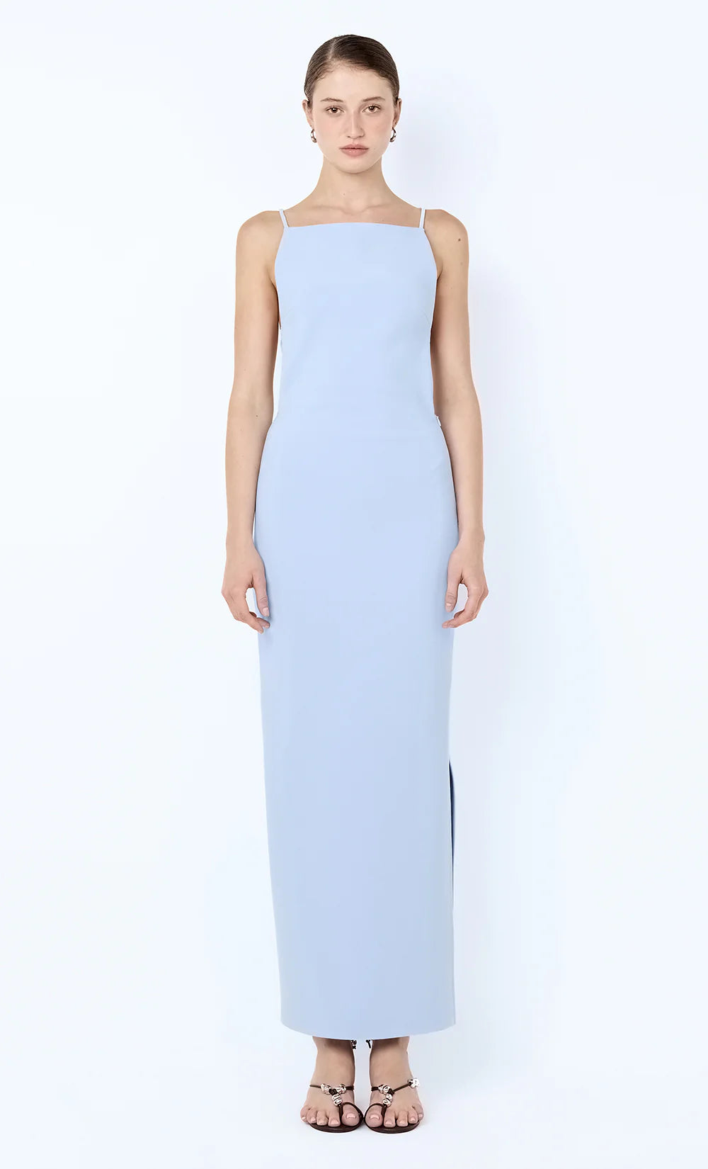 Elysian Collective Bec and Bridge Arlene Strappy Midi Dress Cornflower Blue