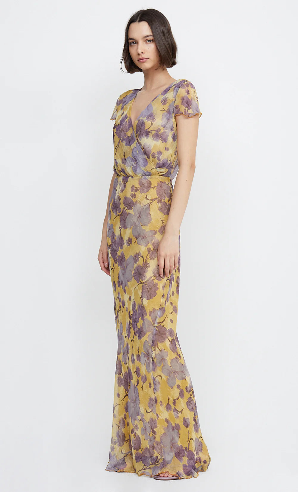 Elysian Collective Bec and Bridge Bernadette Wrap Maxi Dress Golden Violet