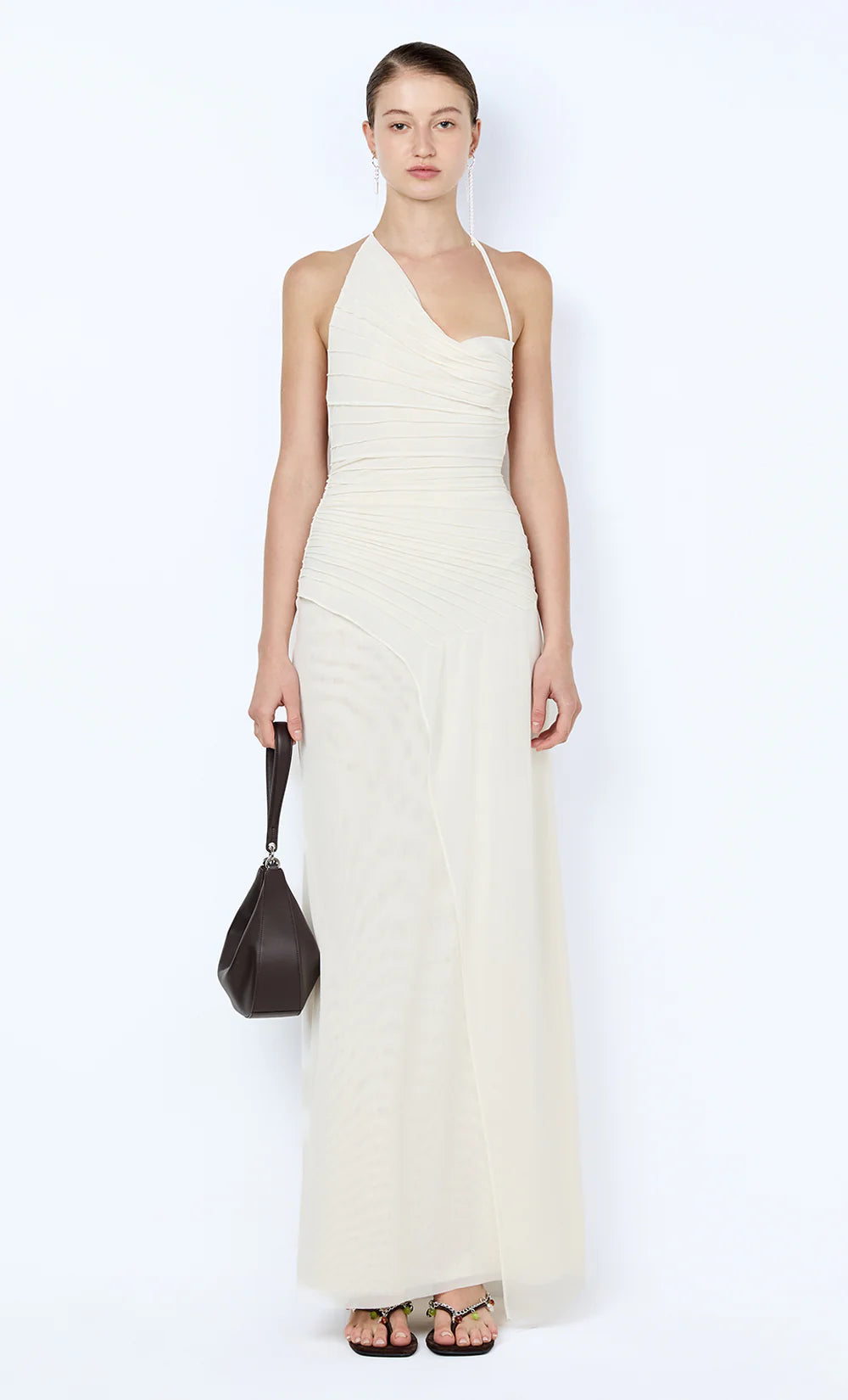 Elysian Collective Bec + Bridge Brenna Pintuck Maxi Snow