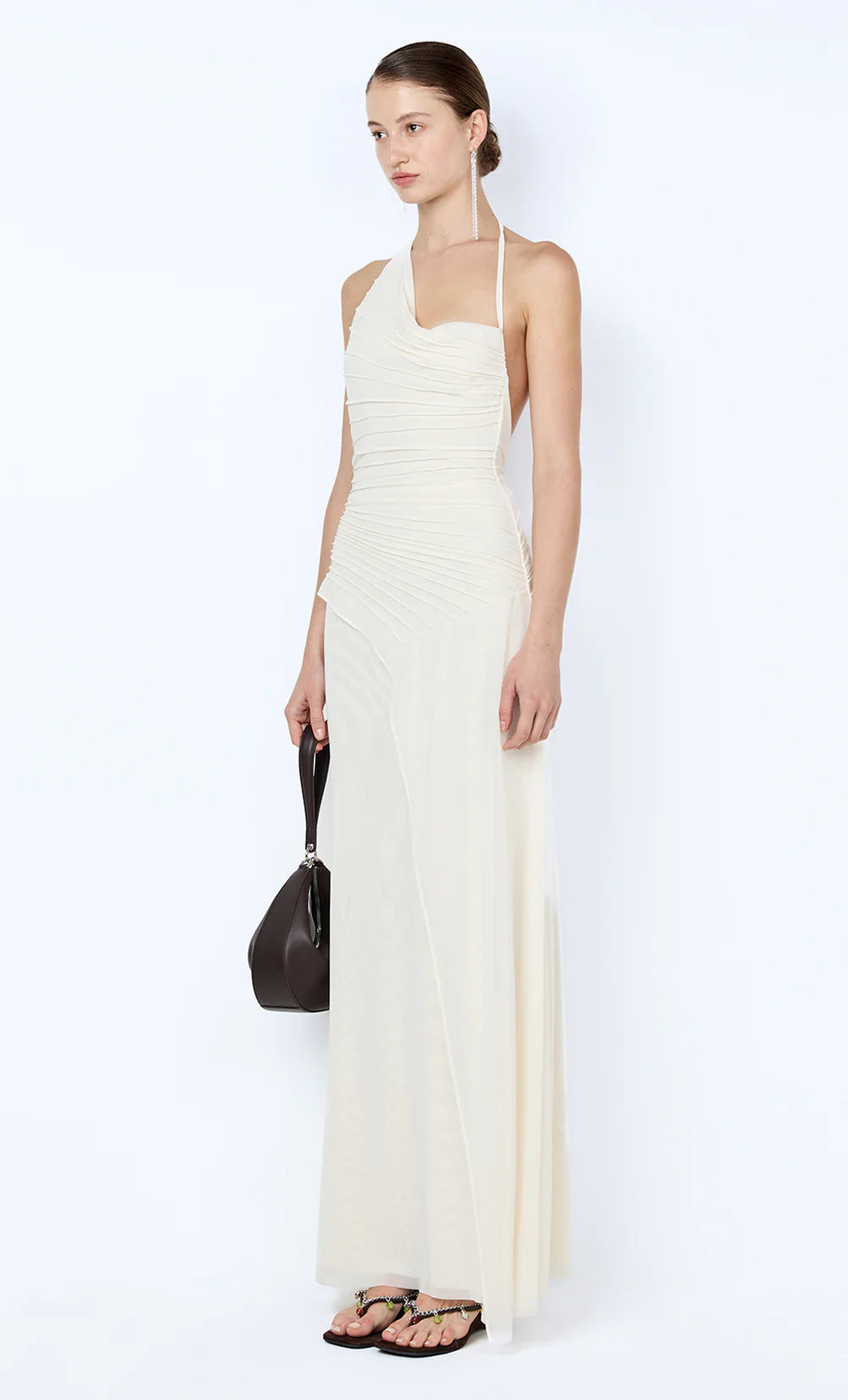 Elysian Collective Bec + Bridge Brenna Pintuck Maxi Snow
