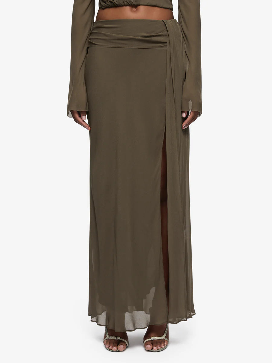 Elysian Collective Bec + Bridge Briya Maxi Skirt Twig