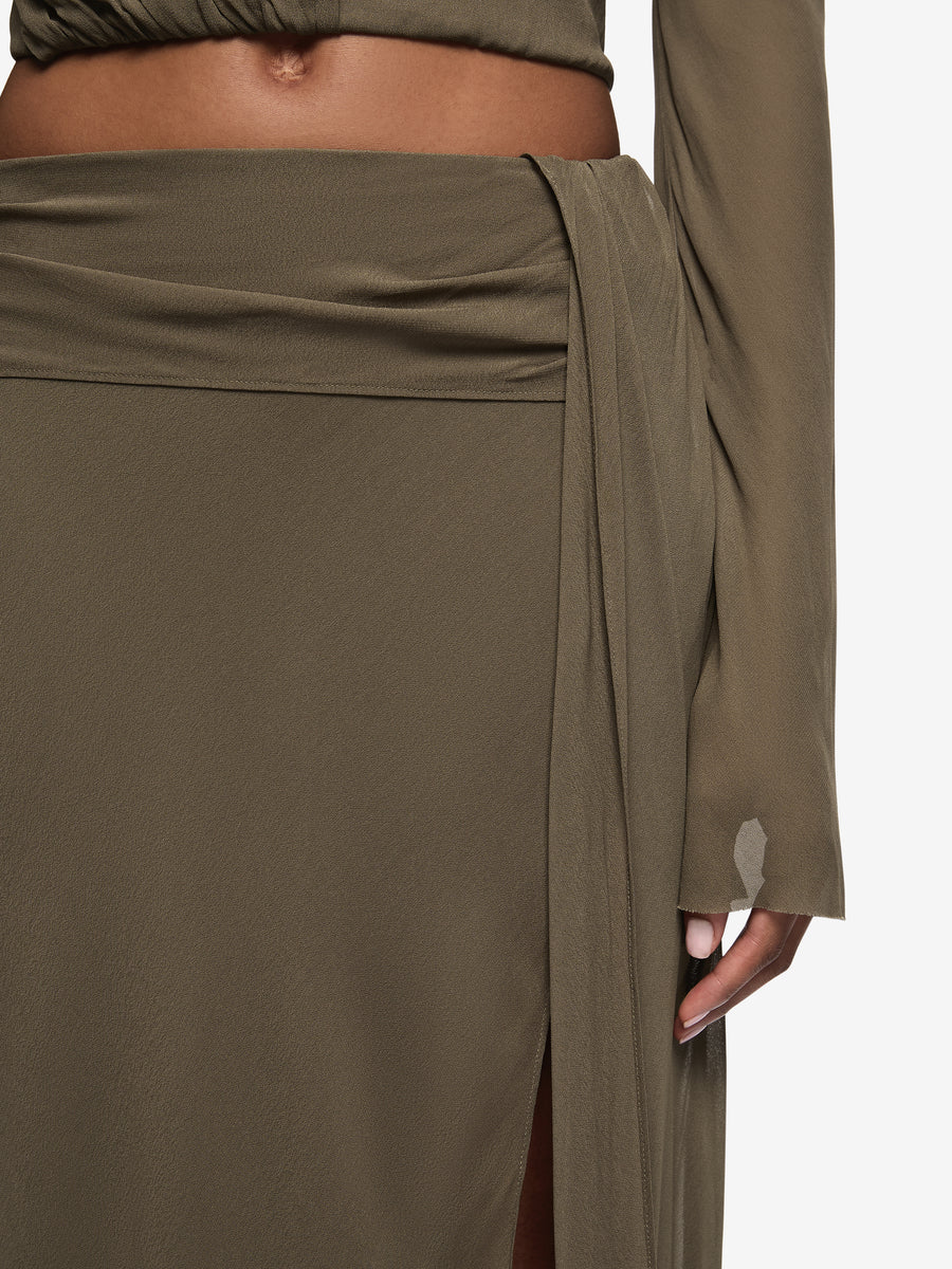 Elysian Collective Bec + Bridge Briya Maxi Skirt Twig