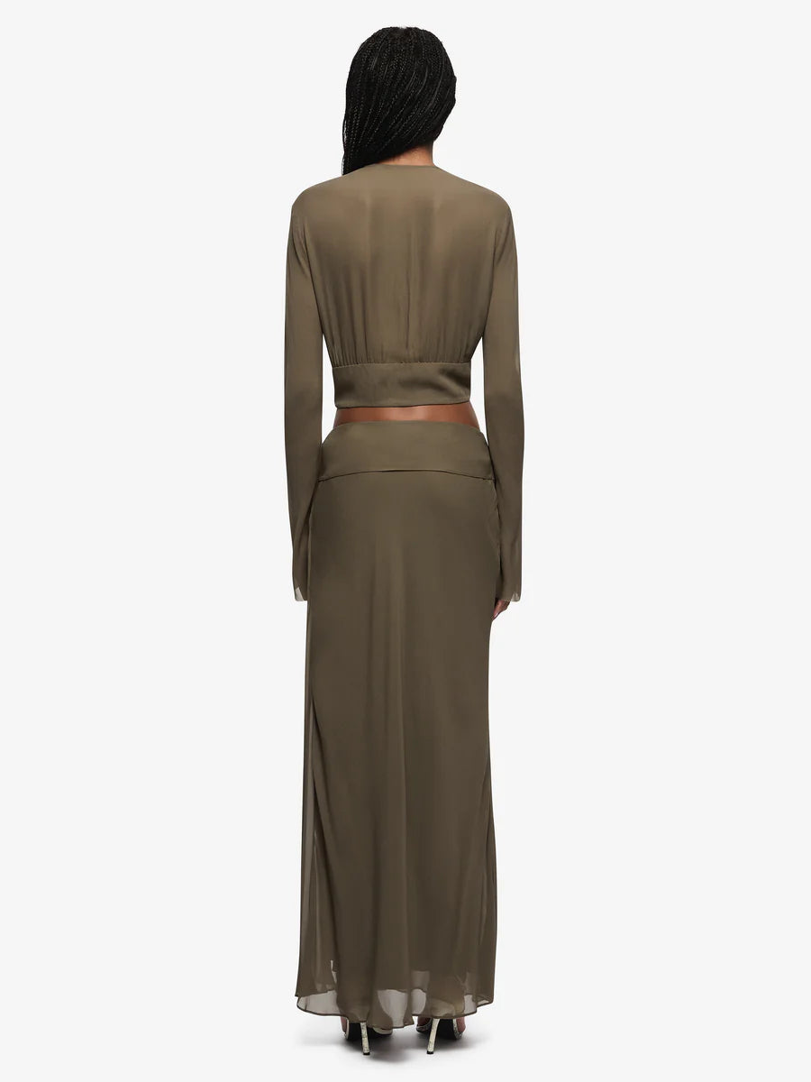 Elysian Collective Bec + Bridge Briya Maxi Skirt Twig