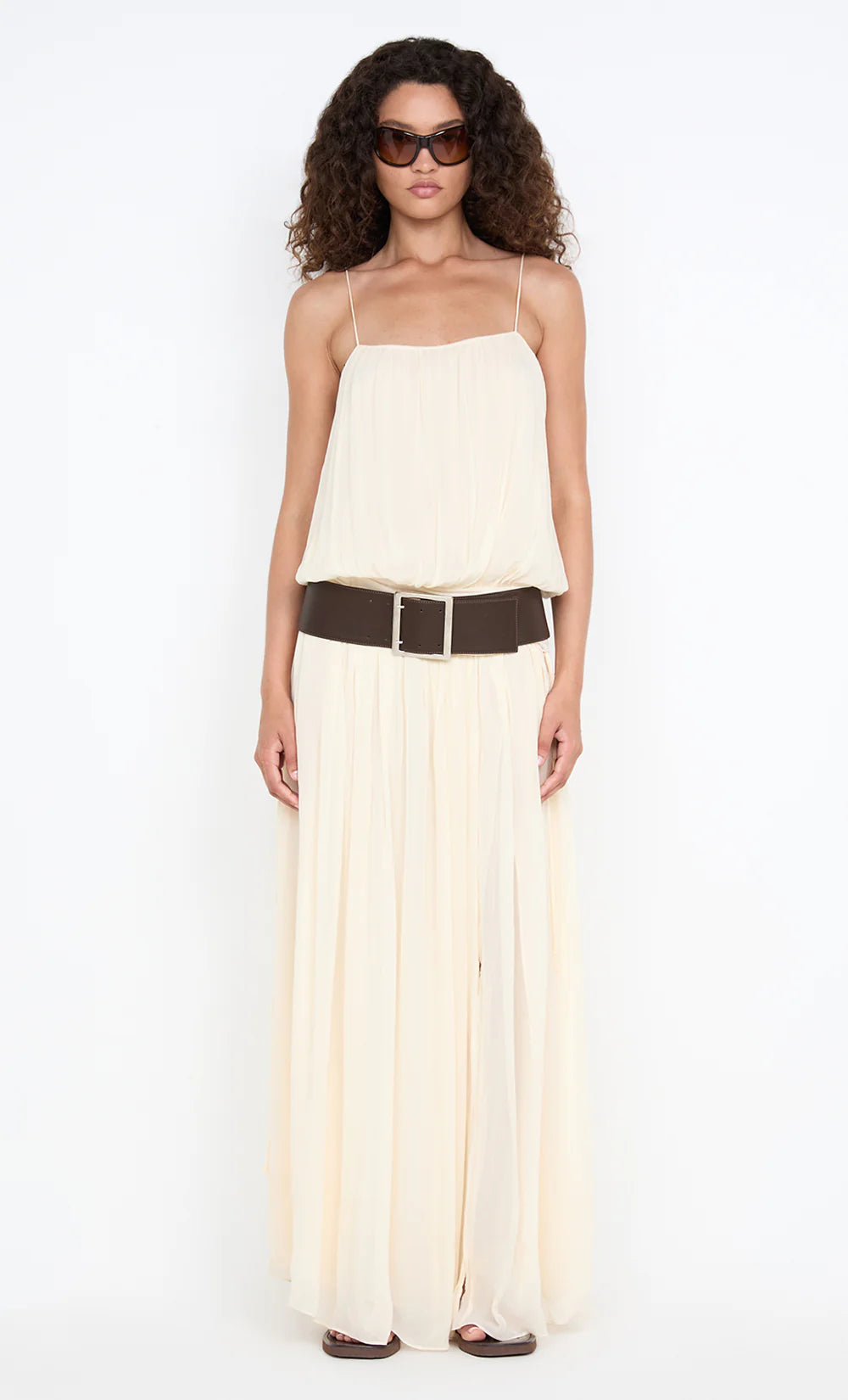 Elysian Collective Bec + Bridge Camille Blouson Dress Buttercream