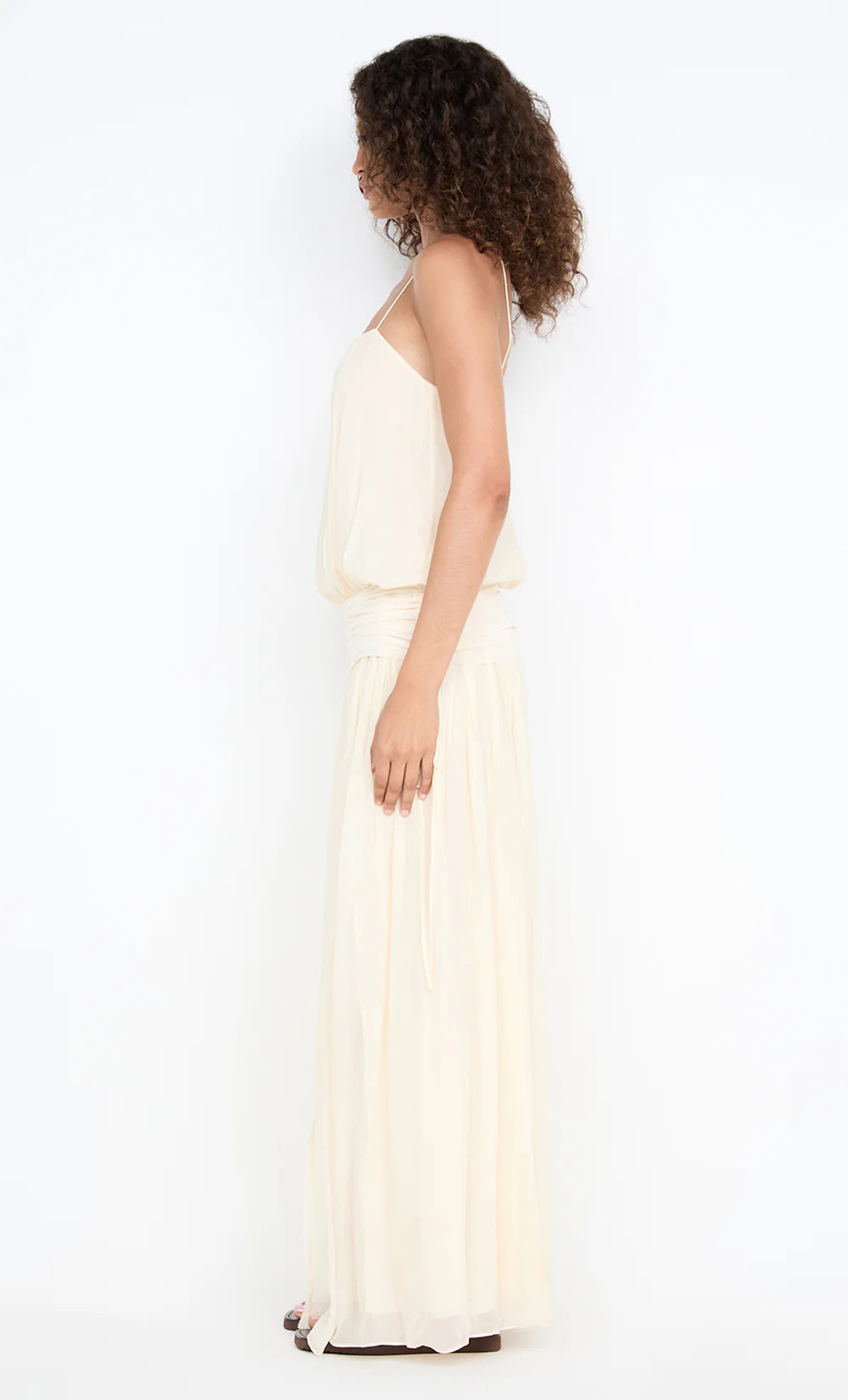 Elysian Collective Bec + Bridge Camille Blouson Dress Buttercream