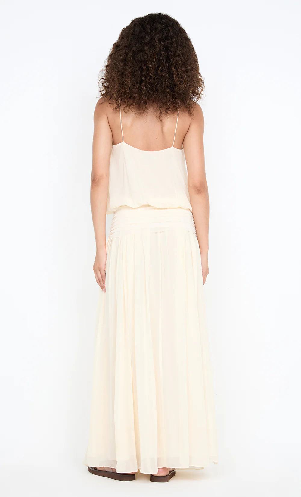 Elysian Collective Bec + Bridge Camille Blouson Dress Buttercream