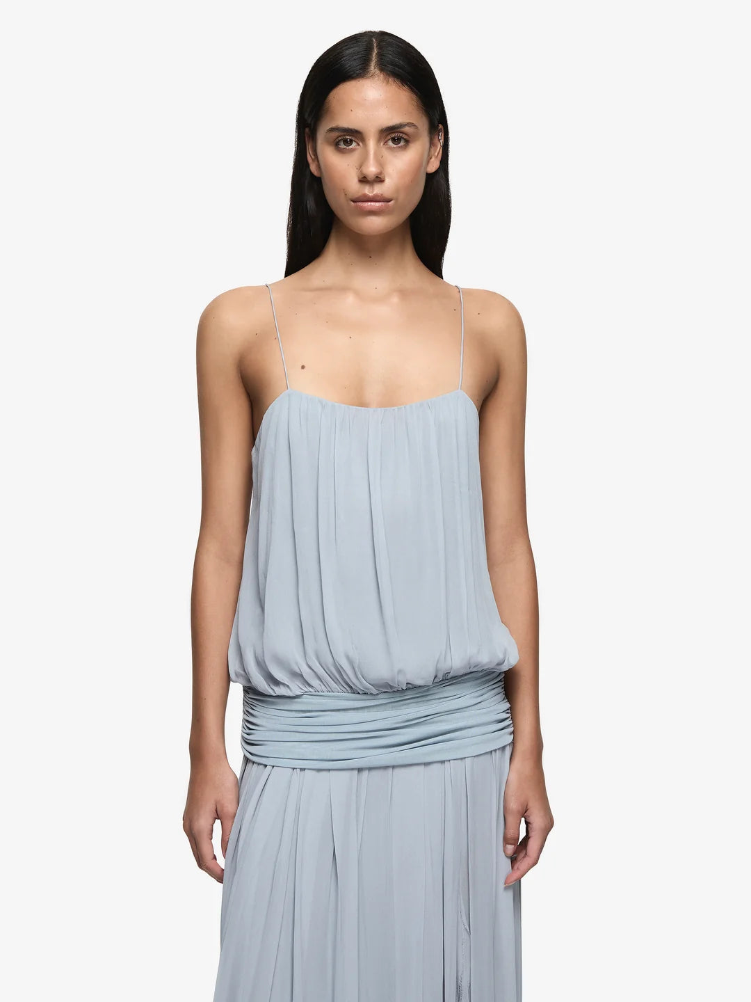 Elysian Collective Bec And Bridge Camille Blouson Dress Cloud Blue