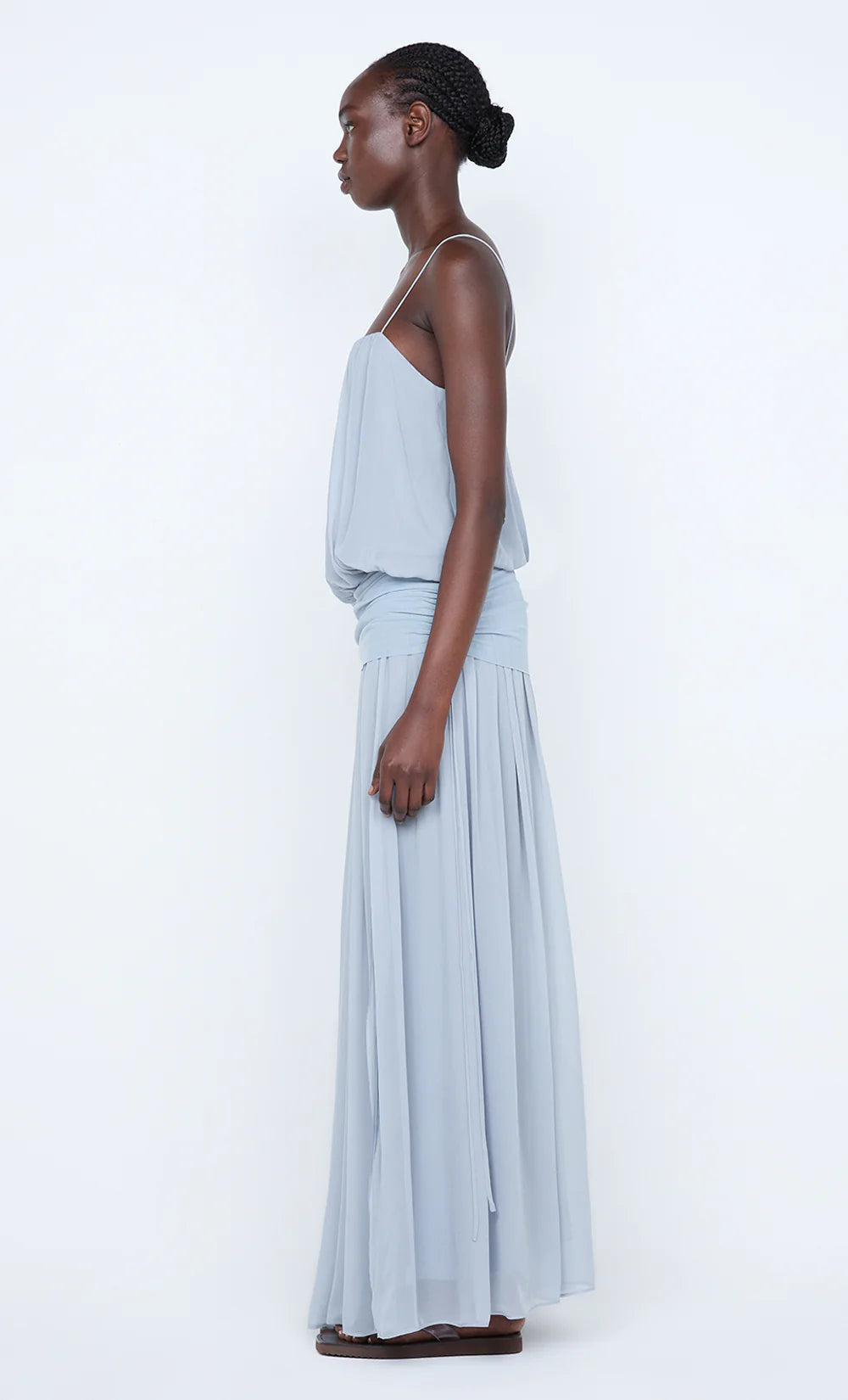 Elysian Collective Bec + Bridge Camille Blouson Dress Cloud Blue
