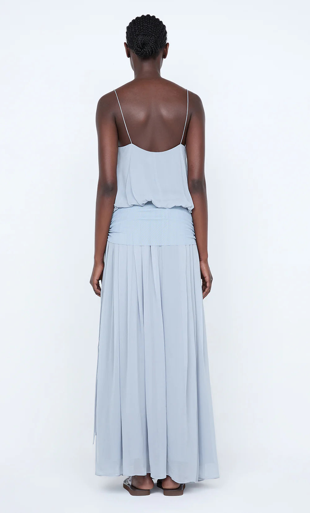 Elysian Collective Bec + Bridge Camille Blouson Dress Cloud Blue