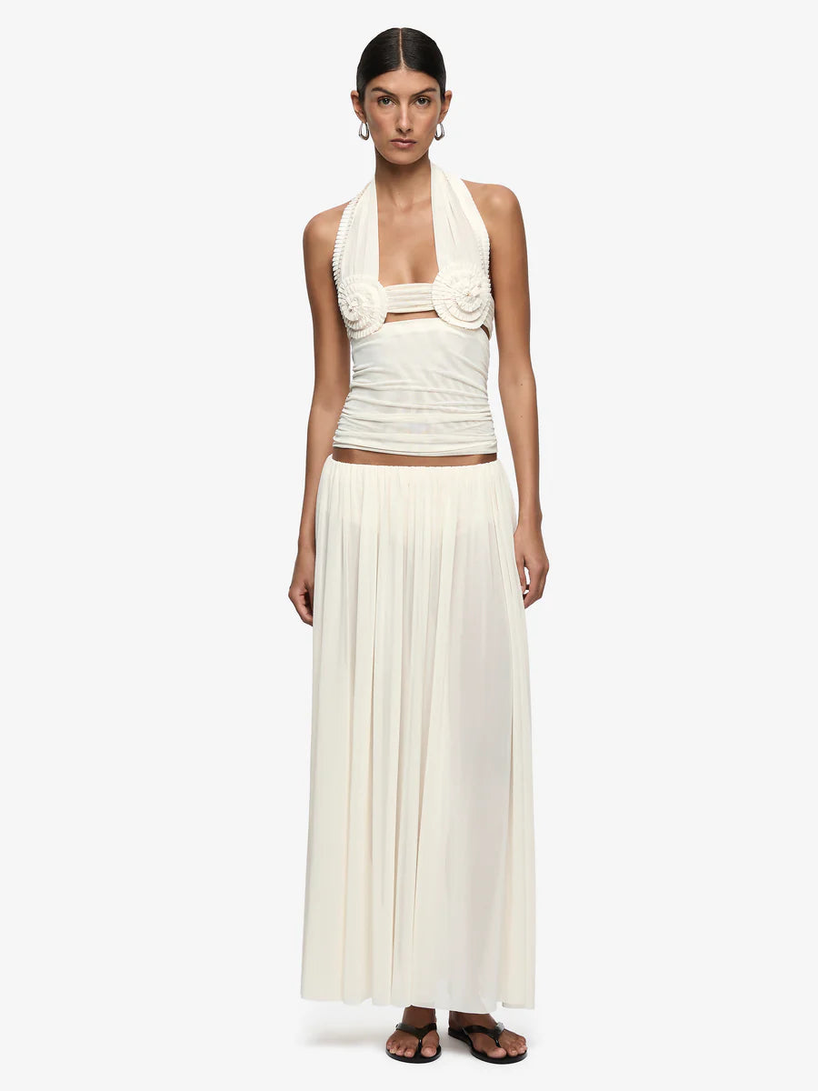 Elysian Collective Bec + Bridge Camille Maxi Skirt Buttercream