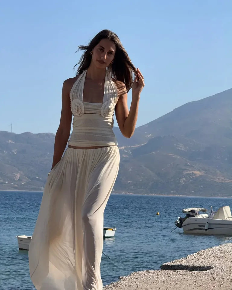 Elysian Collective Bec + Bridge Camille Maxi Skirt Buttercream