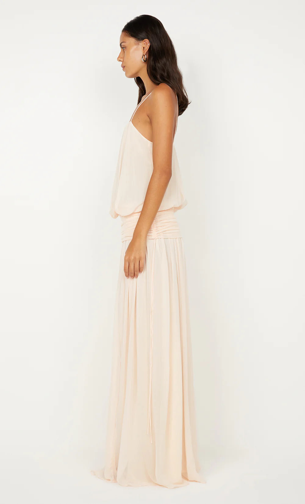 Elysian Collective Bec And Bridge Camille Blouson Dress Peach