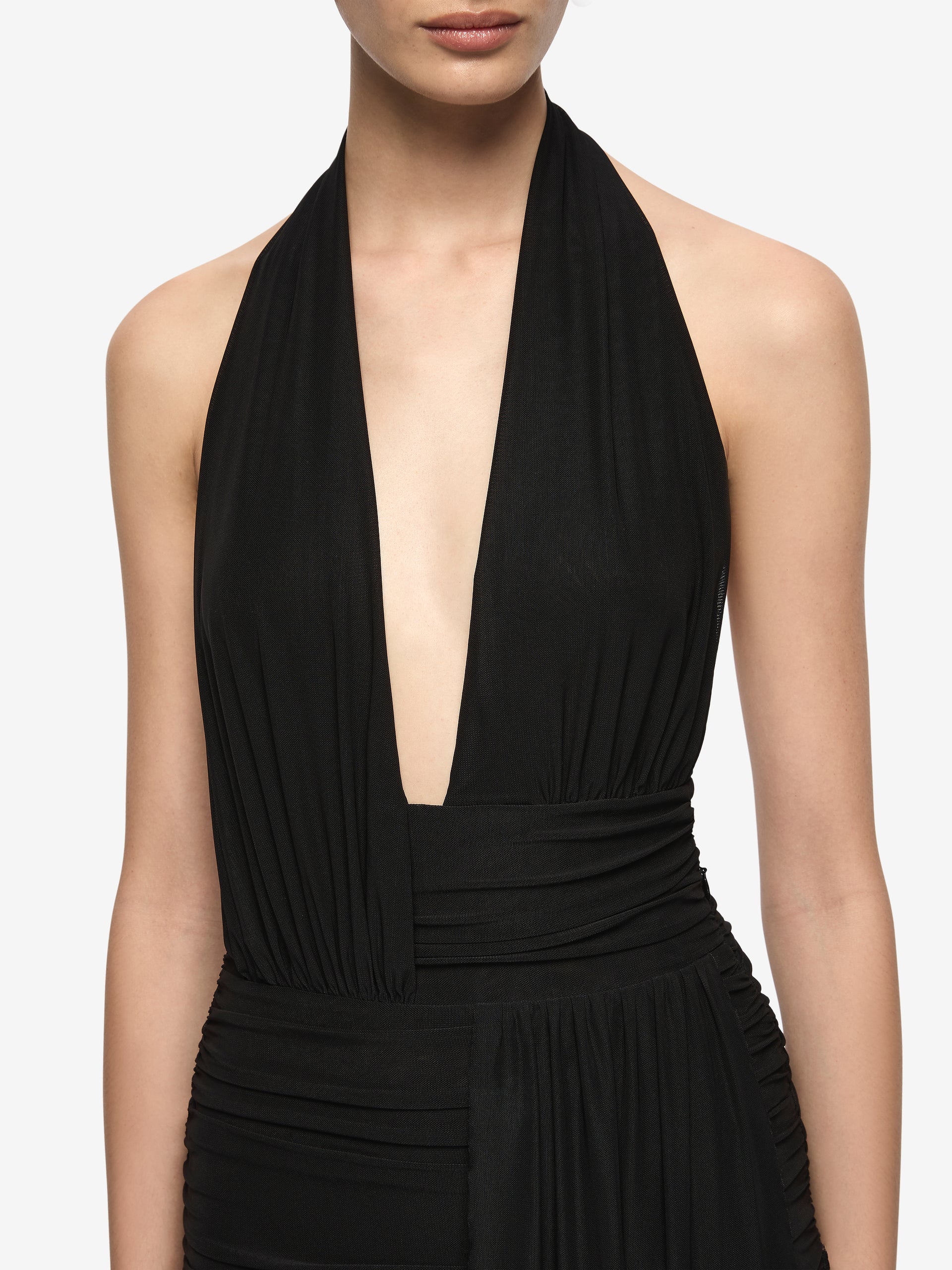 Elysian Collective Bec + Bridge Cassis Drape Maxi Dress Black