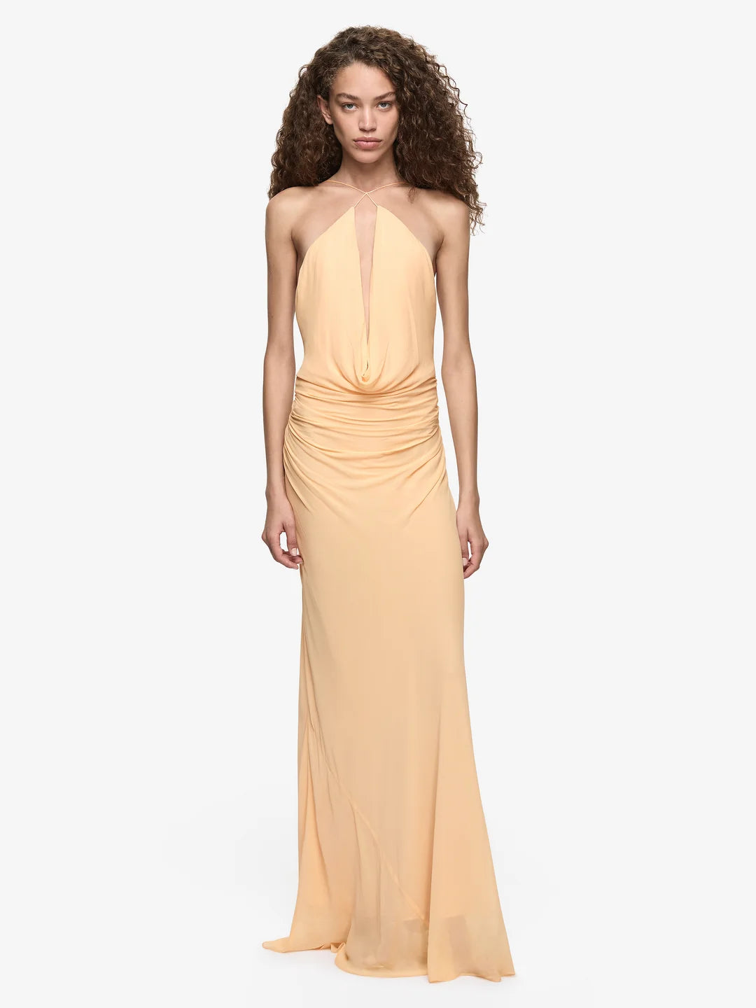 Elysian Collective Bec + Bridge Celia Keyhole Maxi Dress Sherbet