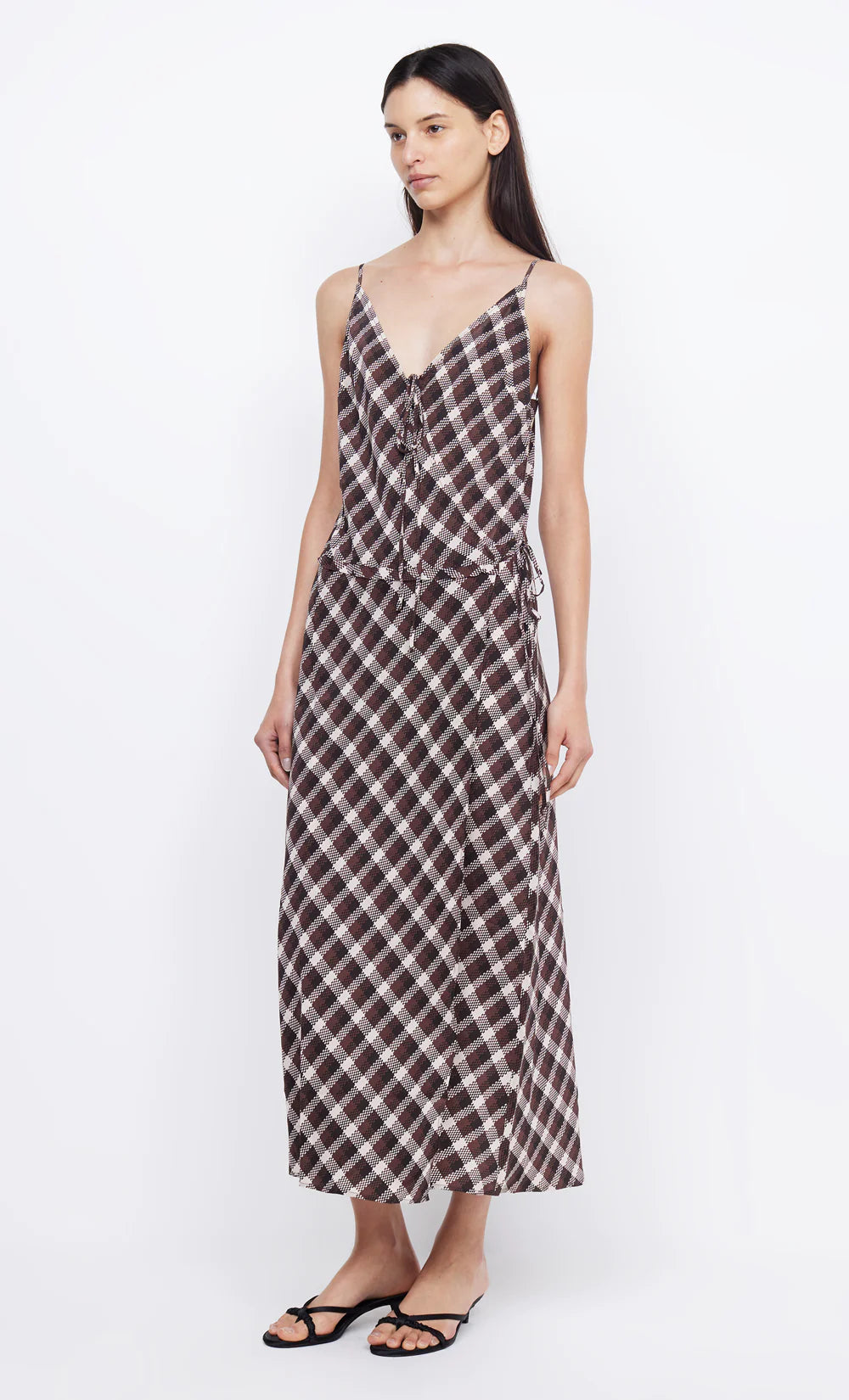 Elysian Collective Bec and Bridge Chiara Wrap Maxi Basket Weave Check