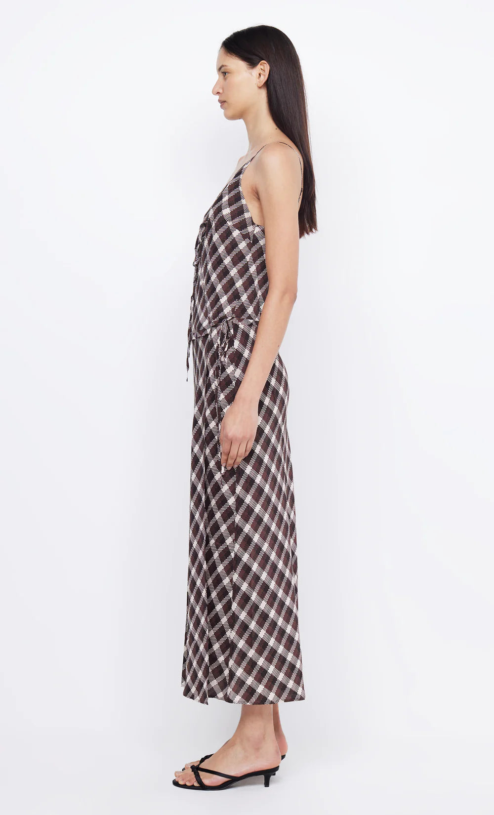 Elysian Collective Bec and Bridge Chiara Wrap Maxi Basket Weave Check