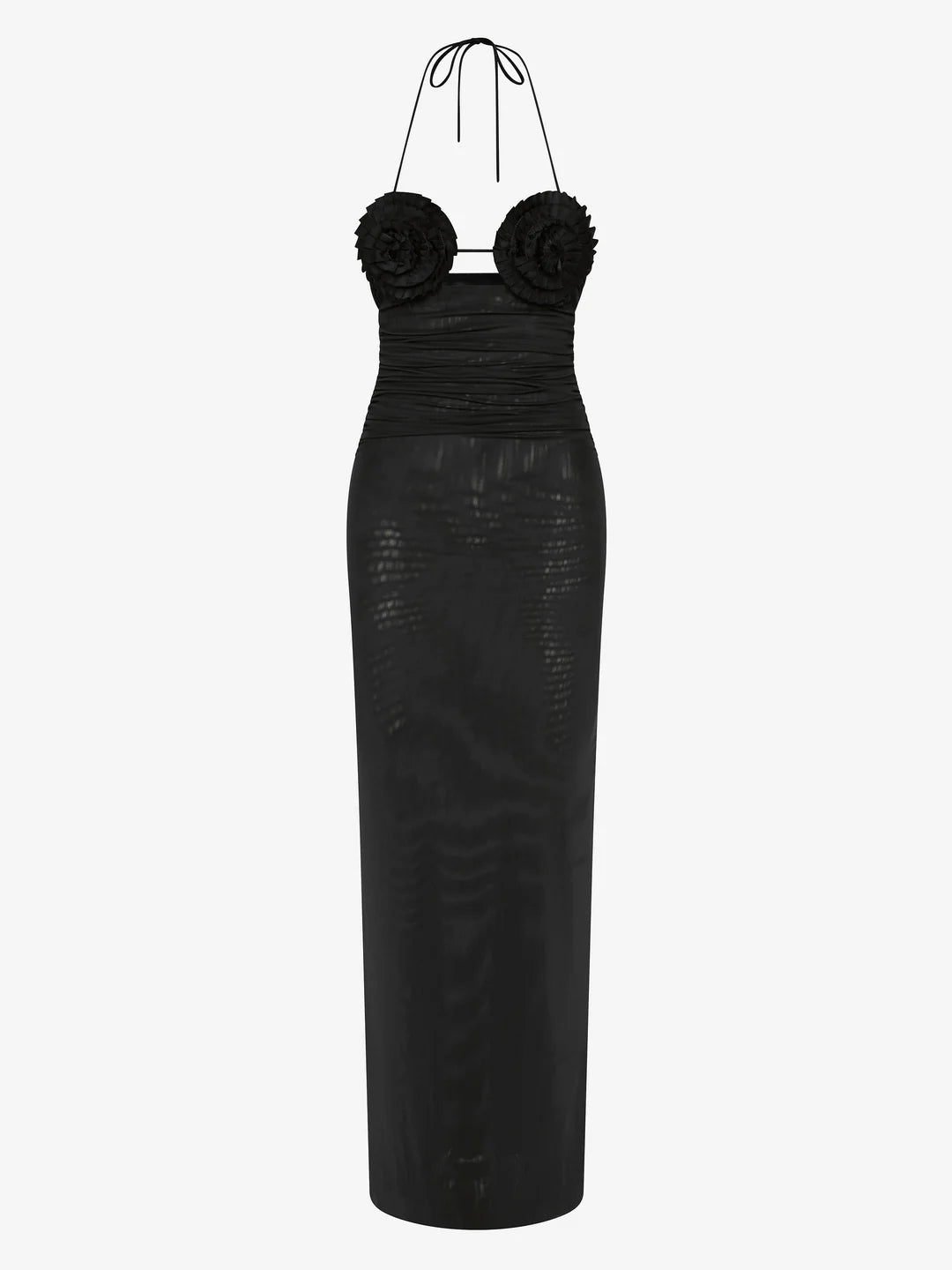 Elysian Collective Bec And Bridge Delila Spiral Maxi Dress Black