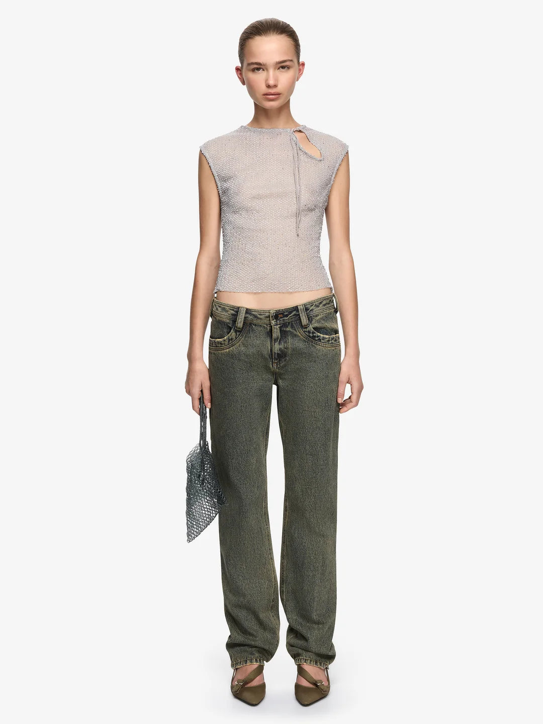 BEC + BRIDGE - EMIKO TOP (SILVER)