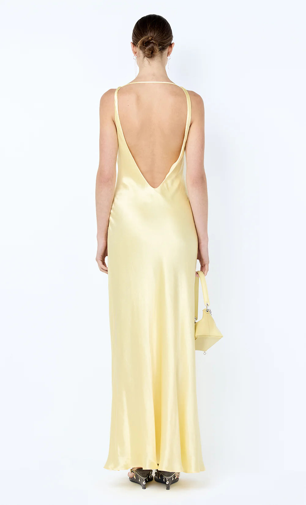 Elysian Collective Bec and Bridge Florence V Neck Maxi Dress Citron