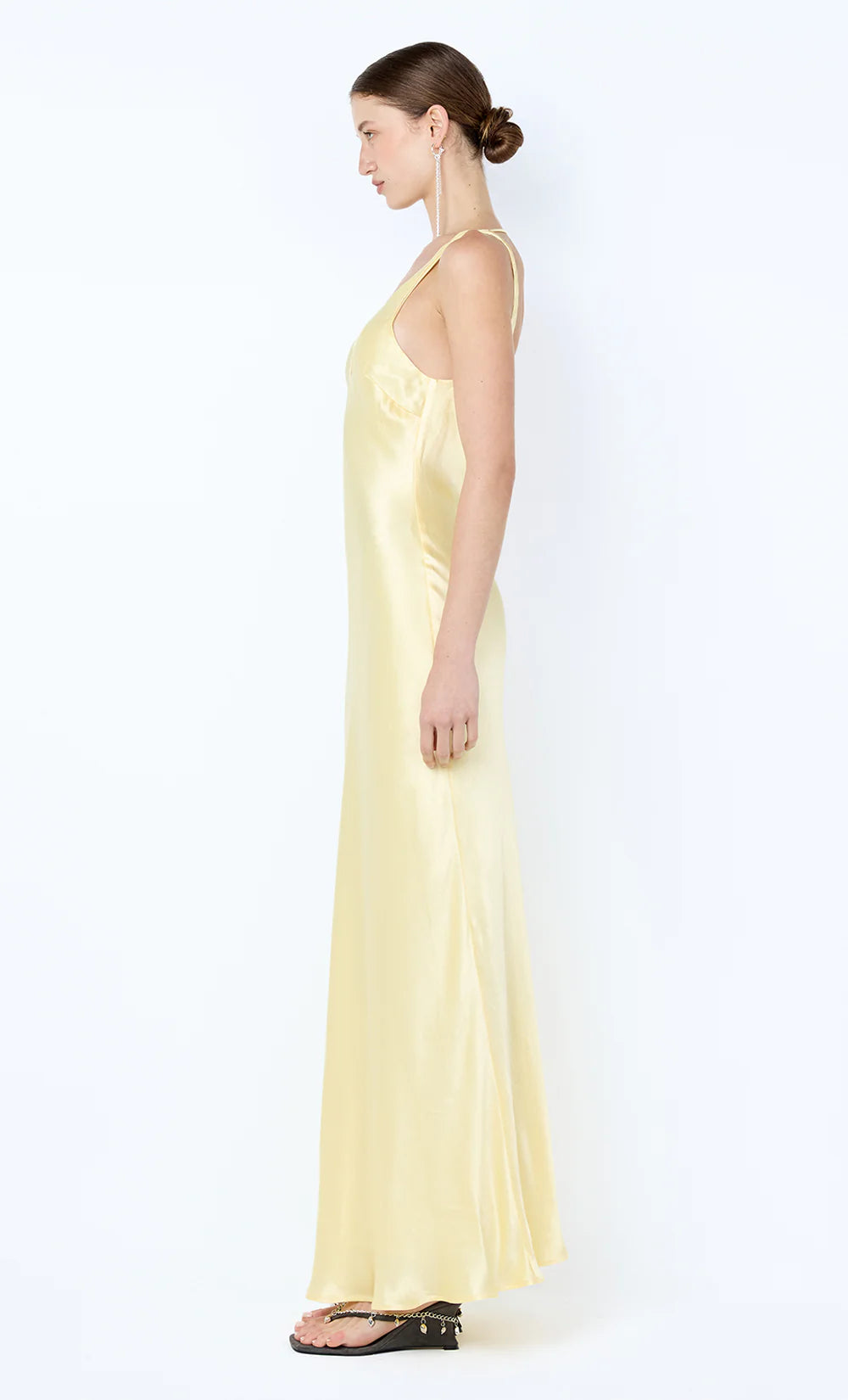 Elysian Collective Bec and Bridge Florence V Neck Maxi Dress Citron