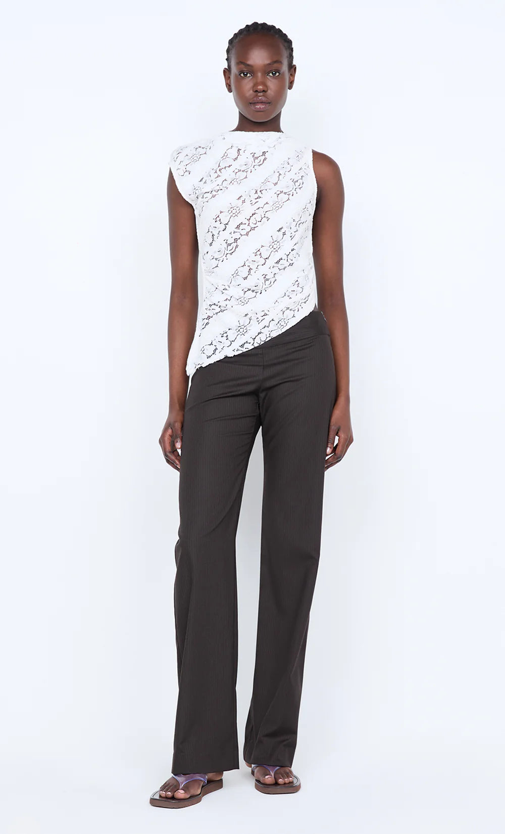 Elysian Collective Bec + Bridge Henrietta Asym Top White