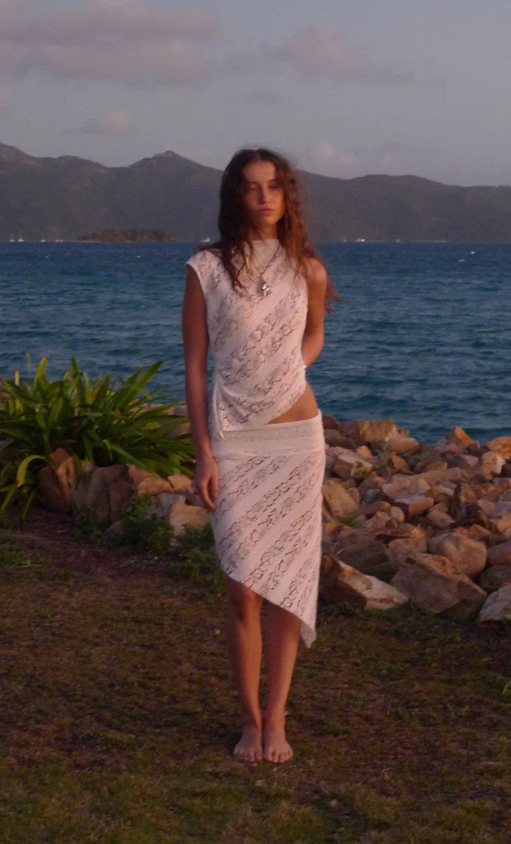 Elysian Collective Bec + Bridge Henrietta Asym Top White