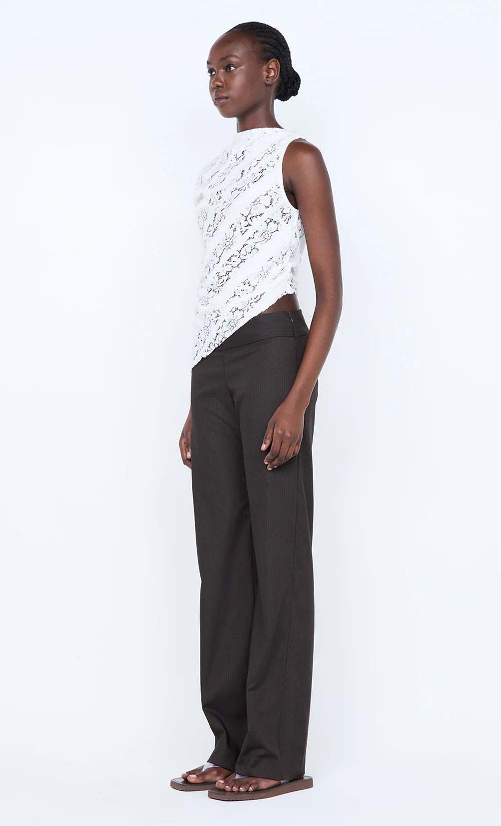 Elysian Collective Bec + Bridge Henrietta Asym Top White