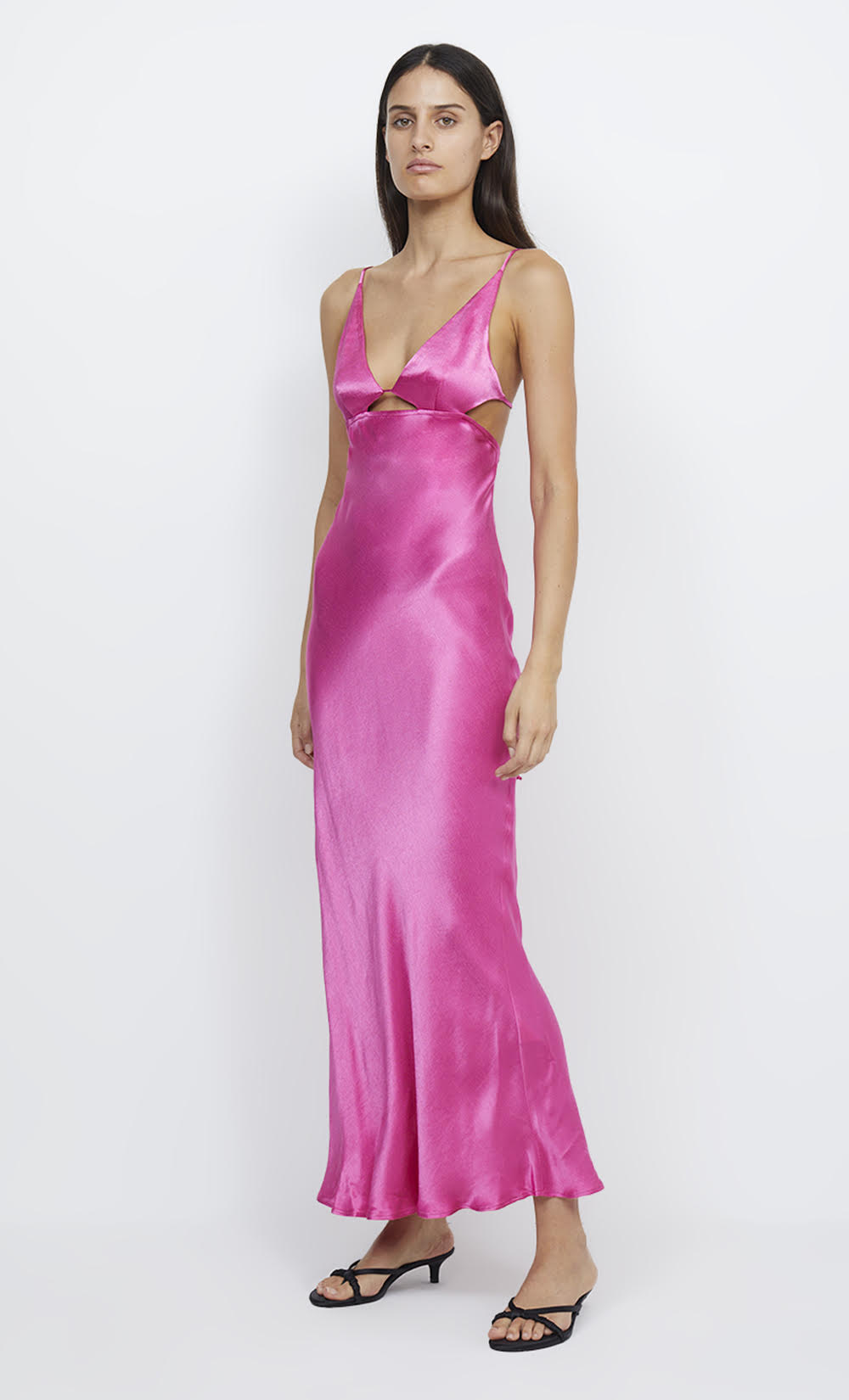 Elysian Collective Bec and Bridge Indi Strappy Maxi Dress Deep Pink