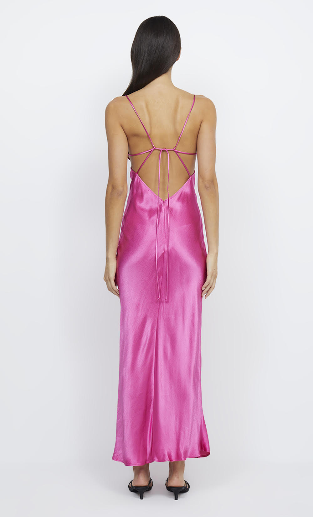 Elysian Collective Bec and Bridge Indi Strappy Maxi Dress Deep Pink