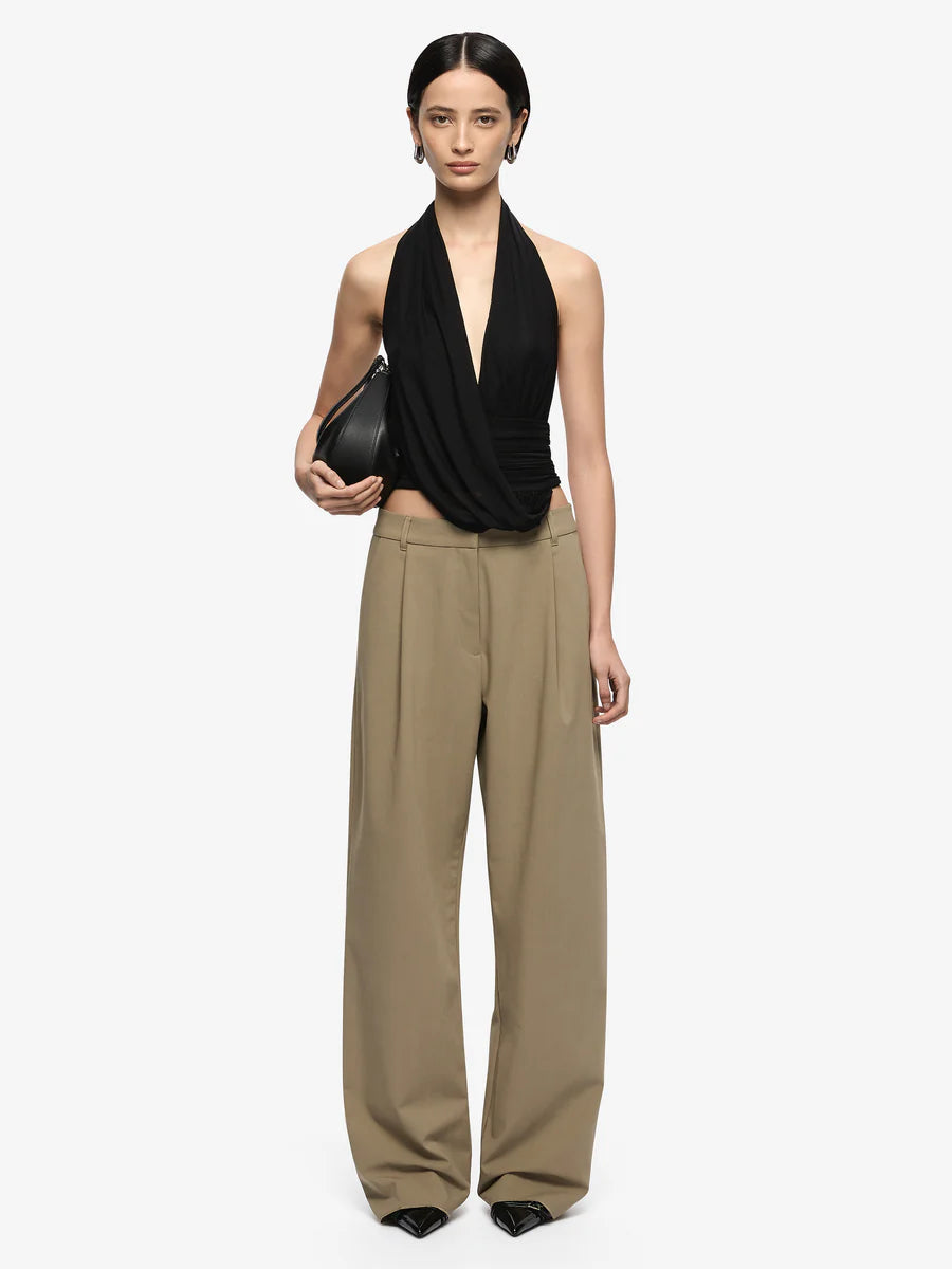 Elysian Collective Bec + Bridge Iris Halter Top Black