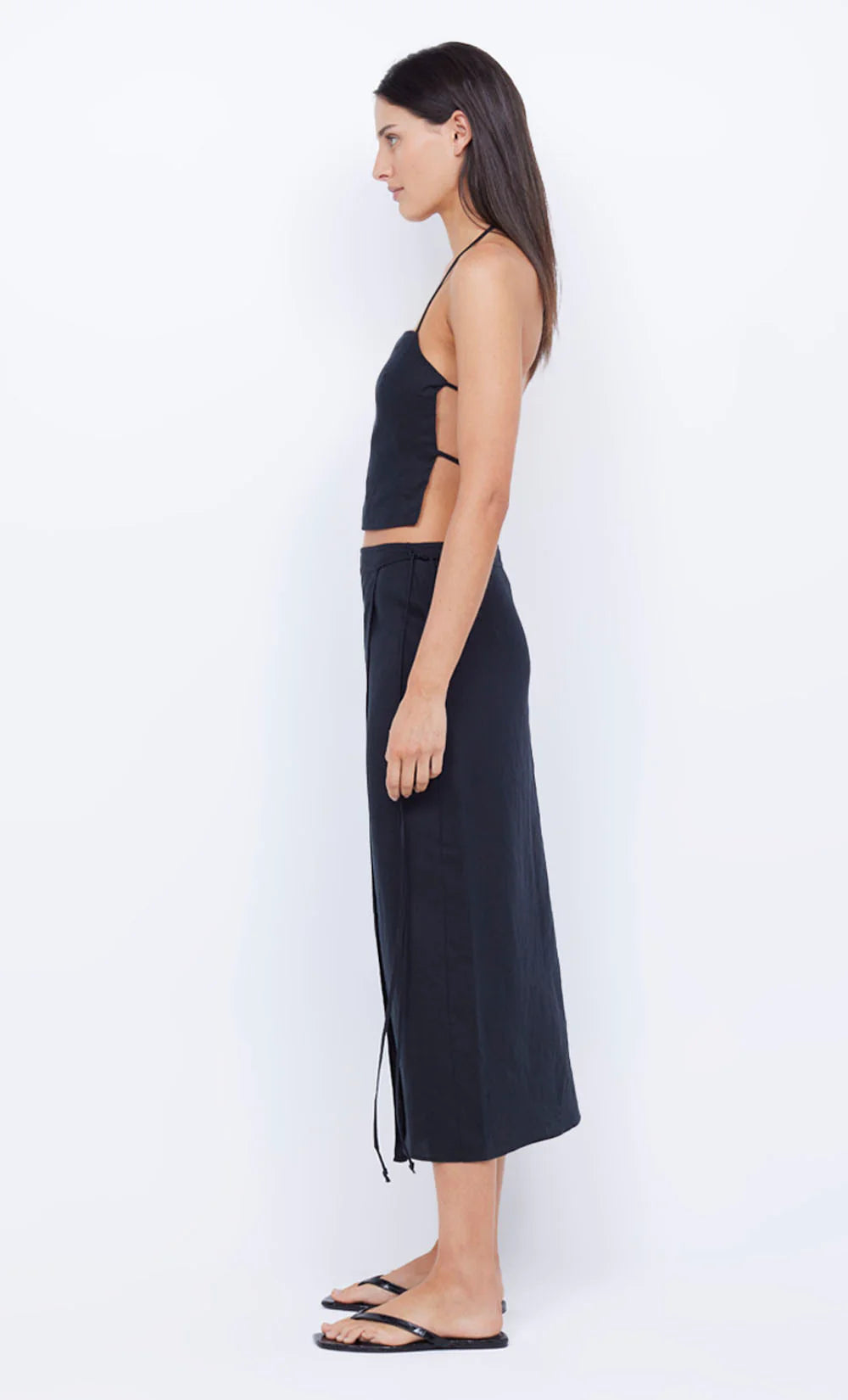 Elysian Collective Bec and Bridge Jayden Apron Top Black