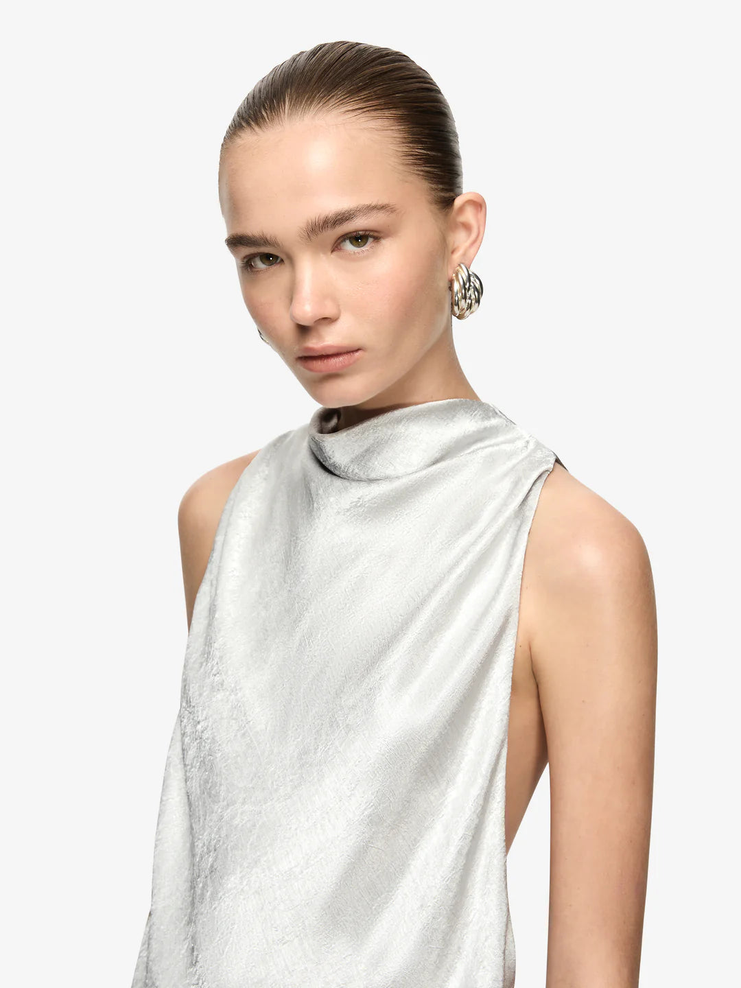 Elysian Collective Bec + Bridge Juna Maxi Dress Silver