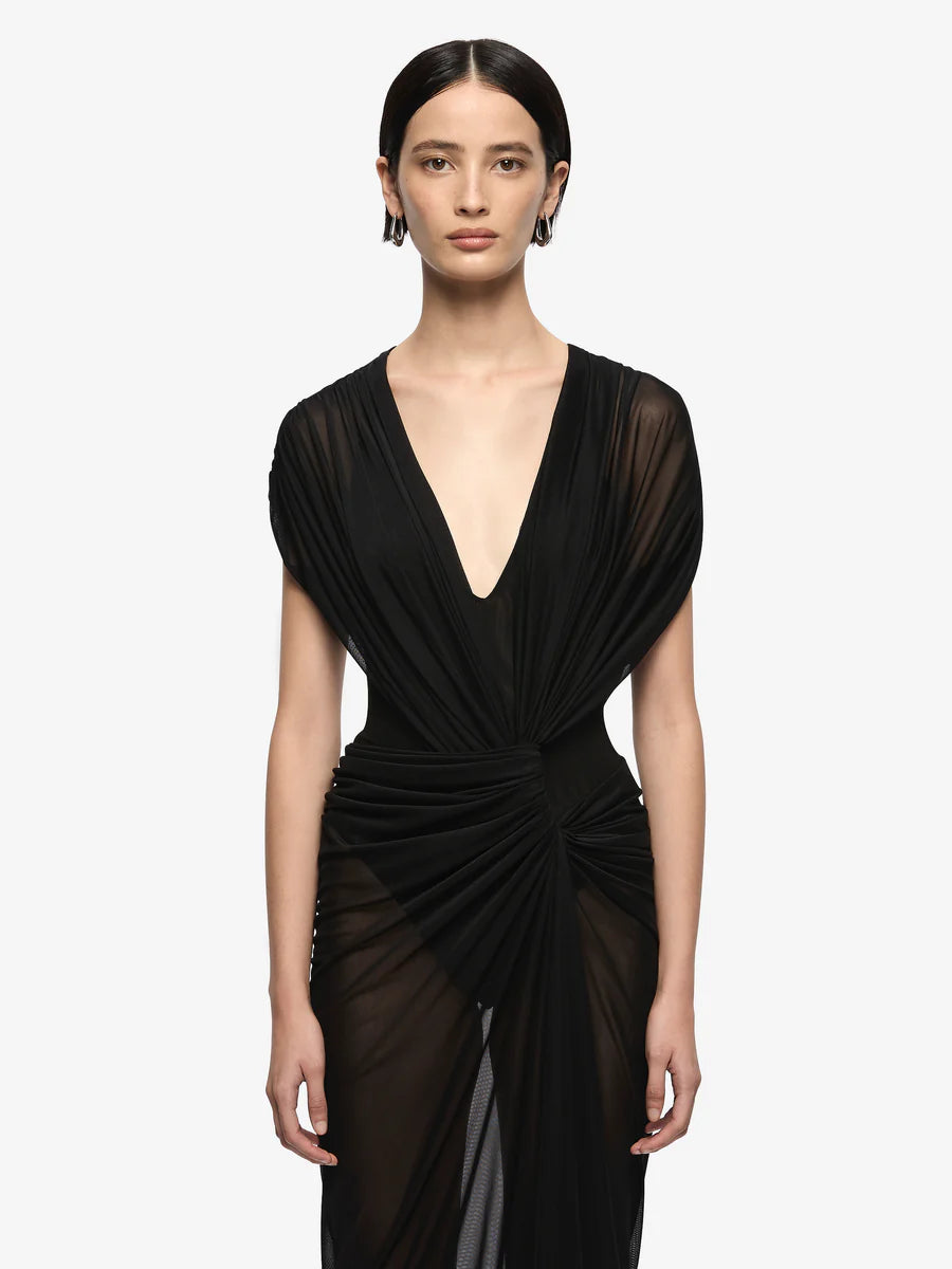 Elysian Collective Bec + Bridge Leia Drape Maxi Dress