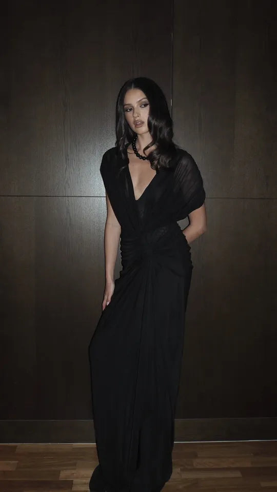 Elysian Collective Bec + Bridge Leia Drape Maxi Dress