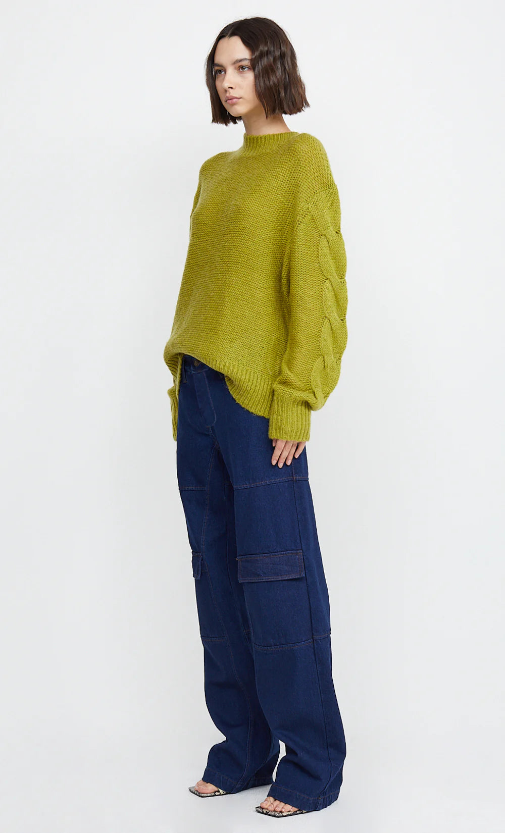 Elysian Collective Bec and Bridge Marion Knit Jumper Fern Green